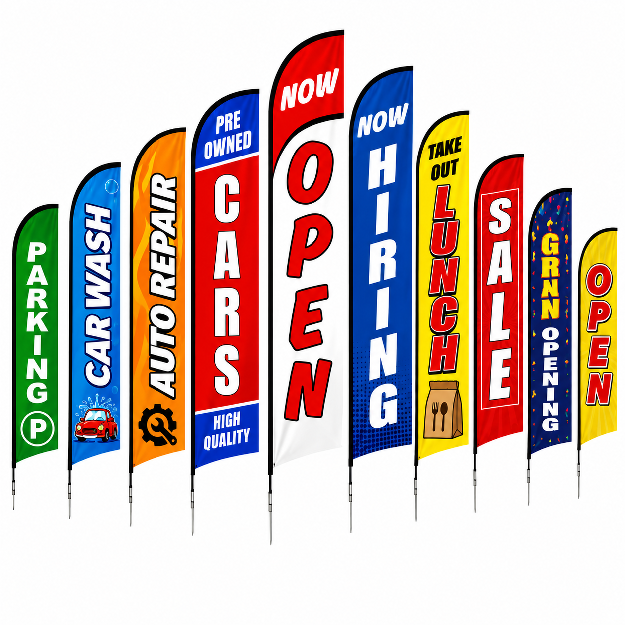 Stock Feather Banners
