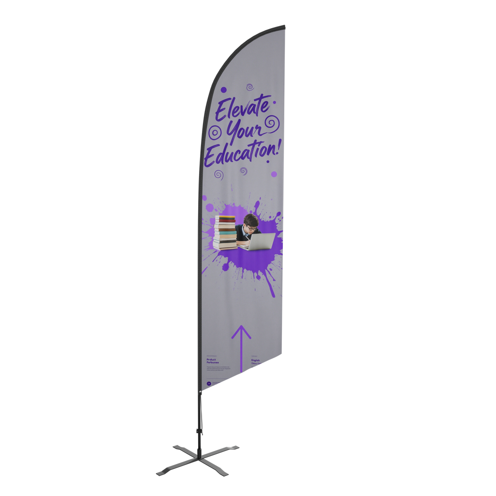 Angled Custom Feather Flags