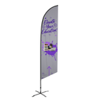 Angled Custom Feather Flags