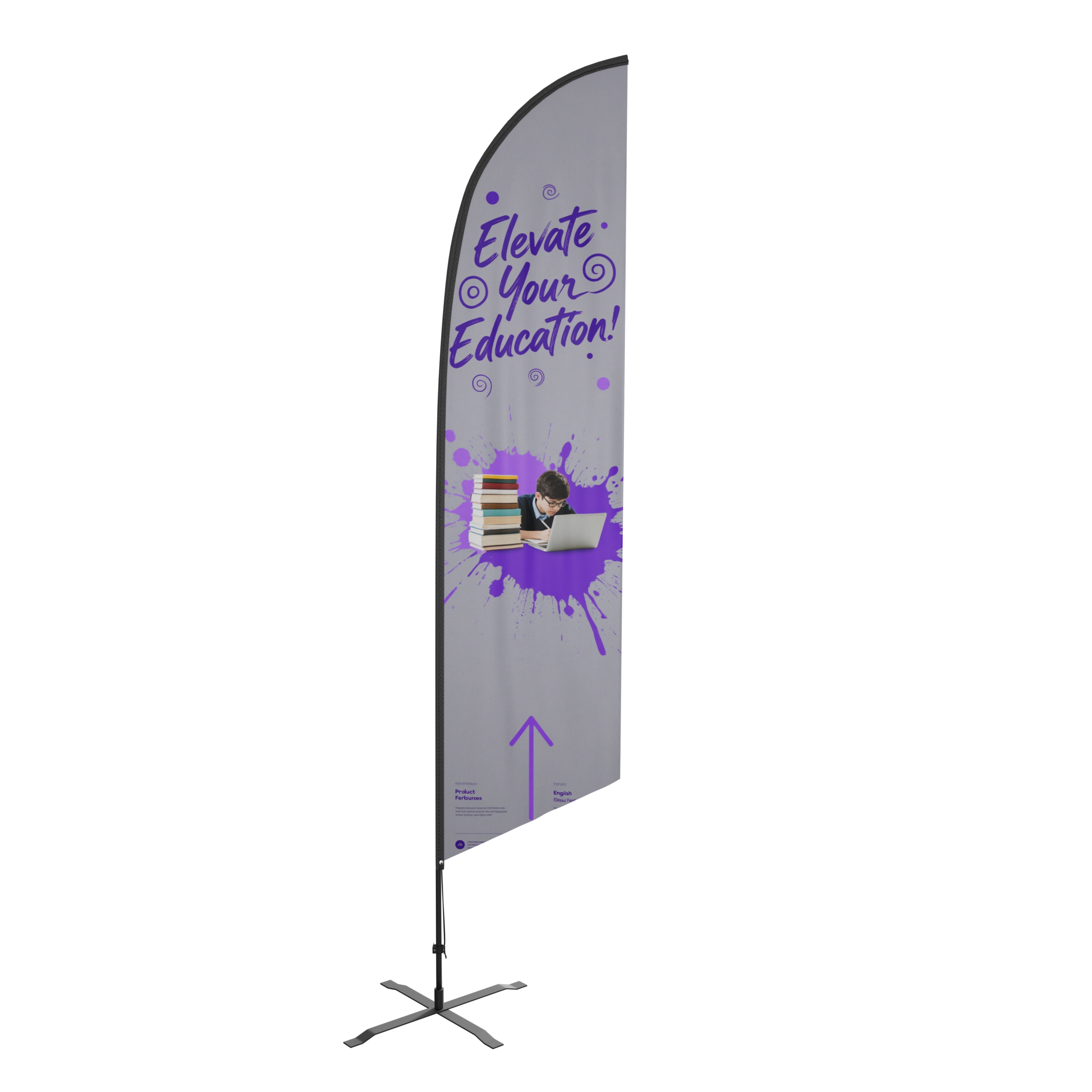 Angled Custom Feather Flags