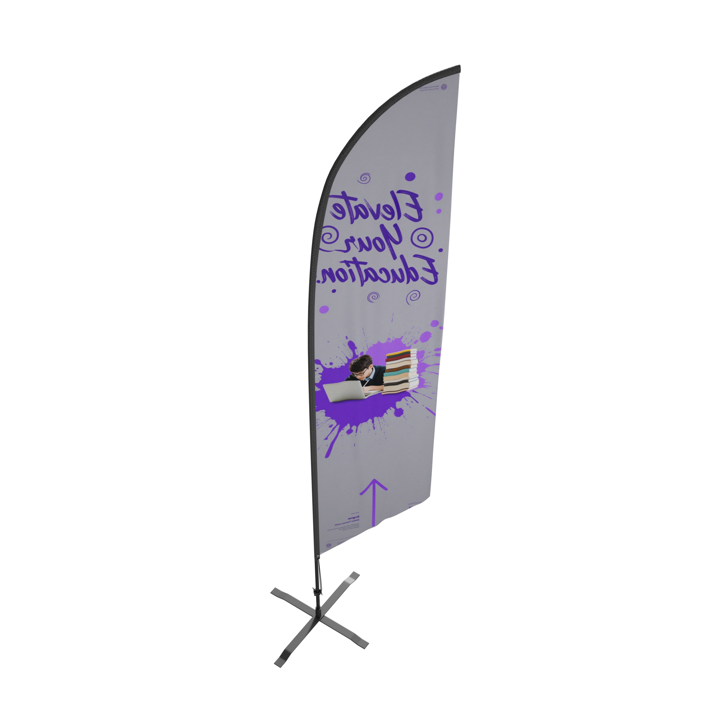 Angled Custom Feather Flags