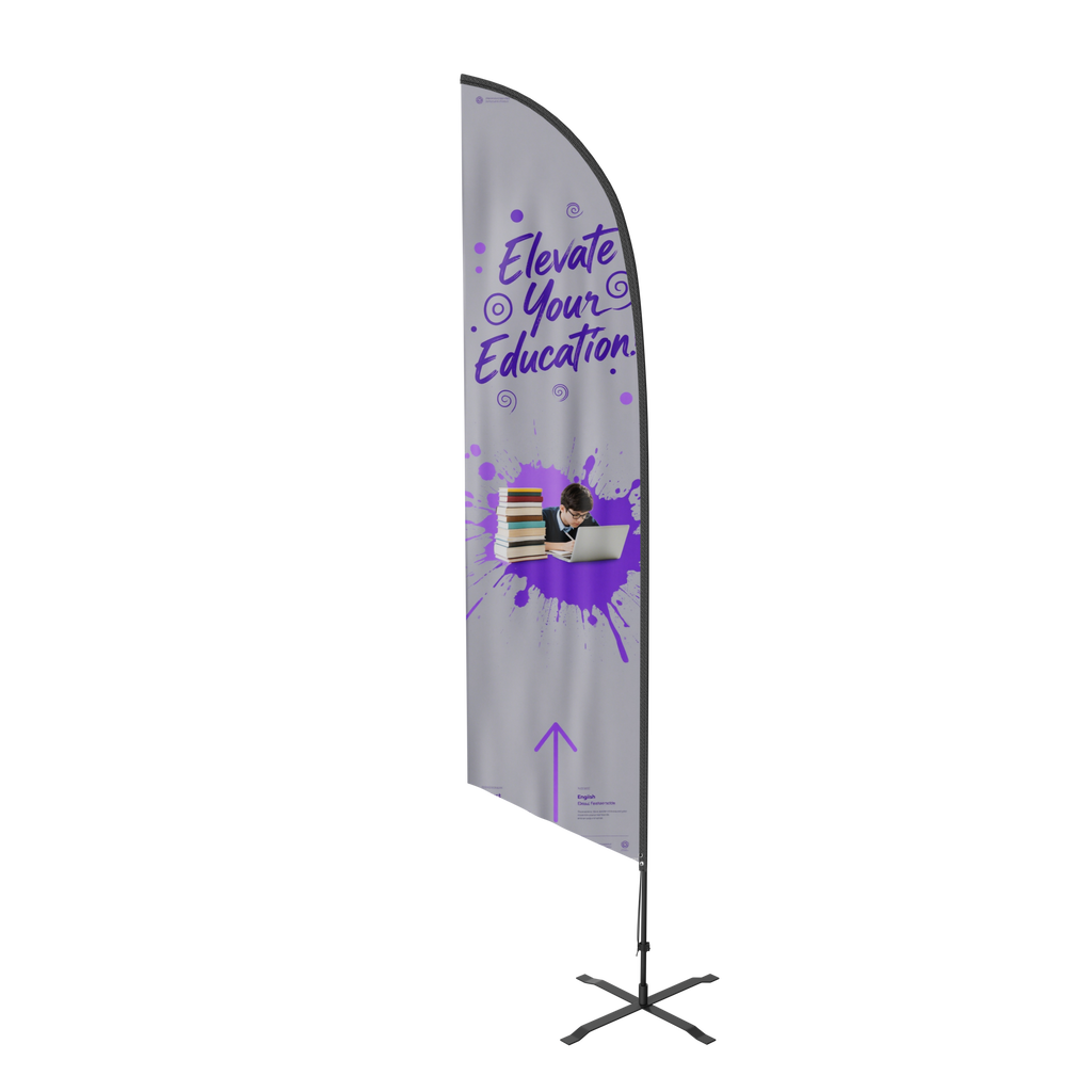 Angled Custom Feather Flags
