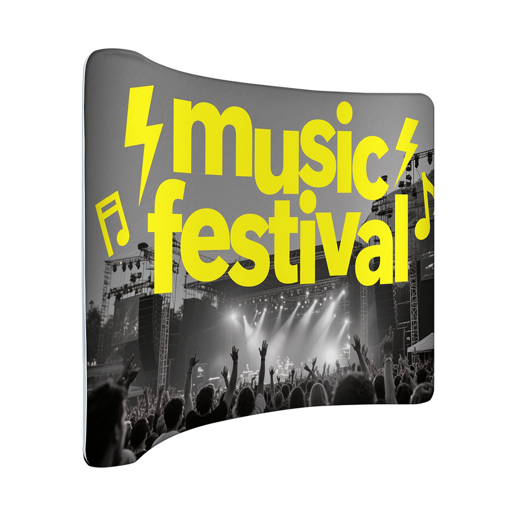 Curved Tension Fabric Displays - Custom