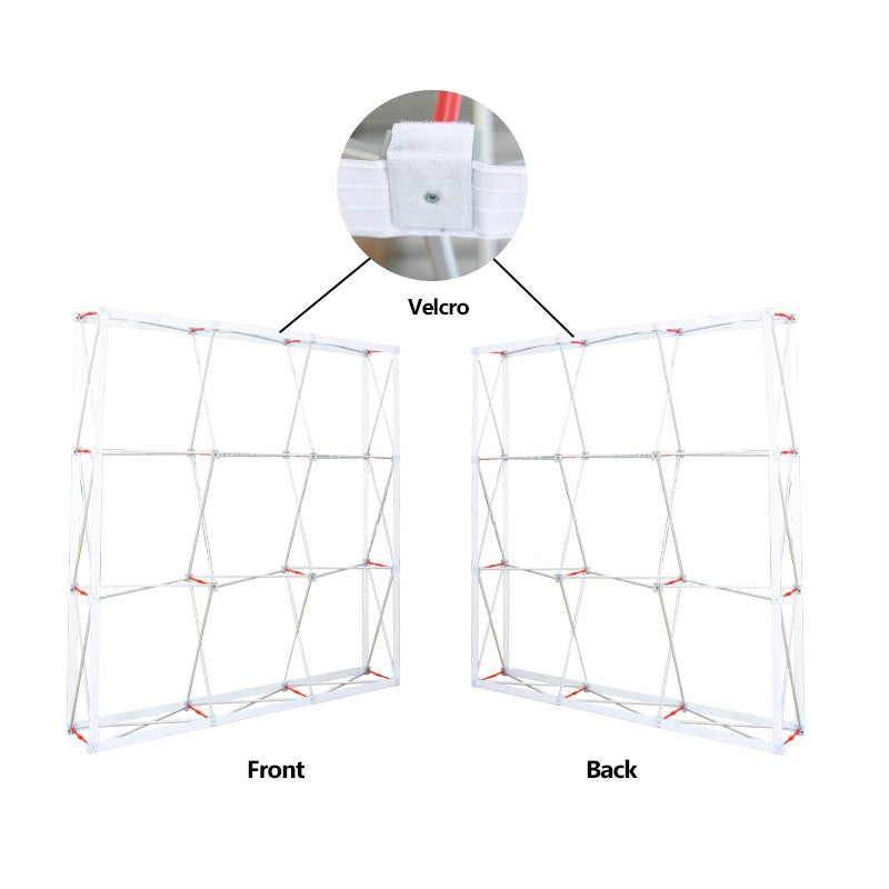 Double Sided Straight Fabric Popup Displays