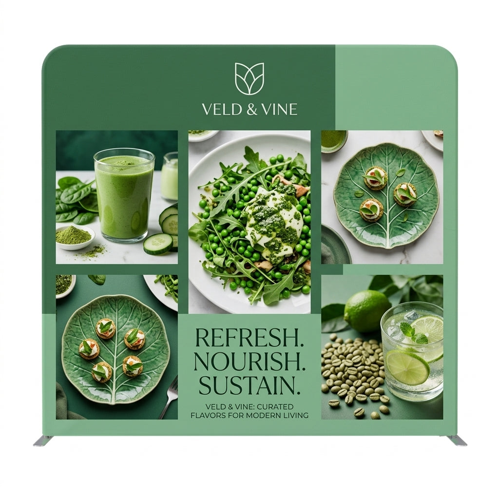 Straight Tension Fabric Displays - Custom (Round Corner)