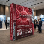 Double Sided Straight Fabric Popup Displays