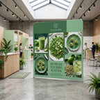 Straight Tension Fabric Displays - Custom (Round Corner)