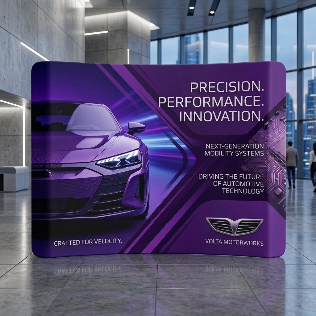 Curved Tension Fabric Displays - Custom