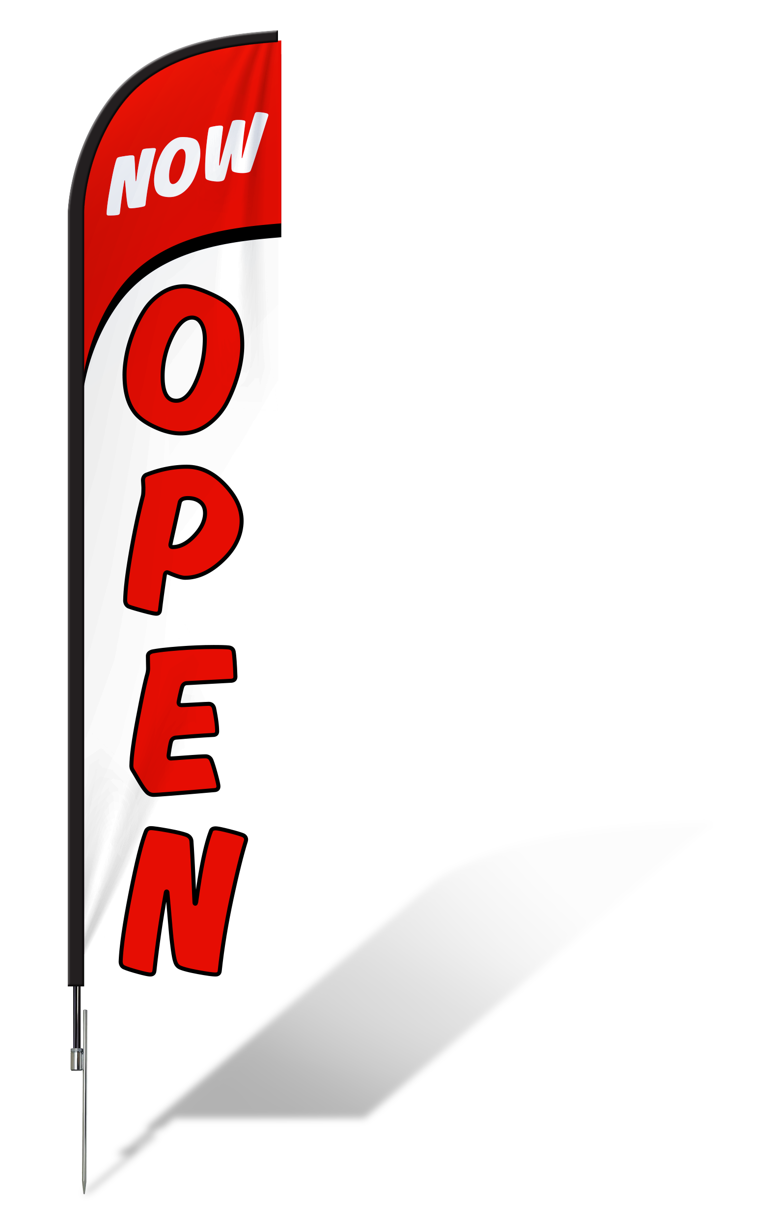 Now Open Feather Banner
