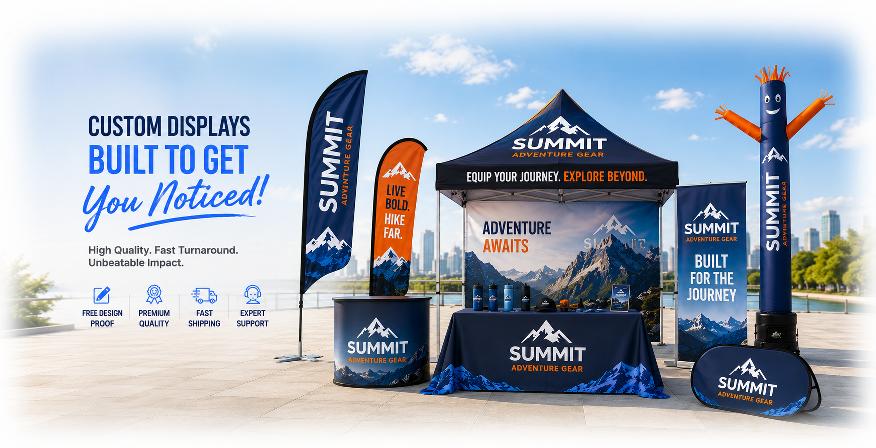 Outdoor corporate display for events