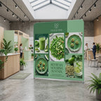 Straight Tension Fabric Displays - Custom (Round Corner)
