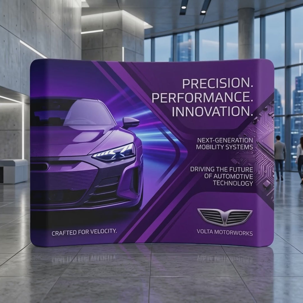 Curved Tension Fabric Displays - Custom